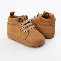 autumn winter infant baby boy girl first walkers 2020 new arrival soft sole crib newborn leather high top non slip shoes sneaker
