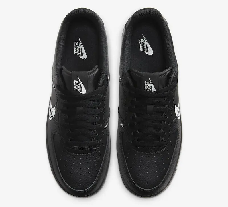 

High Quality Air Force 1 AF1 Low Sketch Black Style Low Top Skateboarding Shoes Men Sneakers 40-45