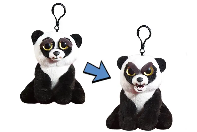 Panda Mini Веселые Домашние животные, меняющие лицо, единорог, мягкие игрушки для детей, плюшевый дракон, сердитые животные, кукла панда - Цвет: Panda Mini
