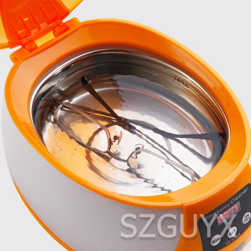 

Stainless steel liner household digital sterilization jewelry denture razor glasses ultrasonic high-efficiency cleaner