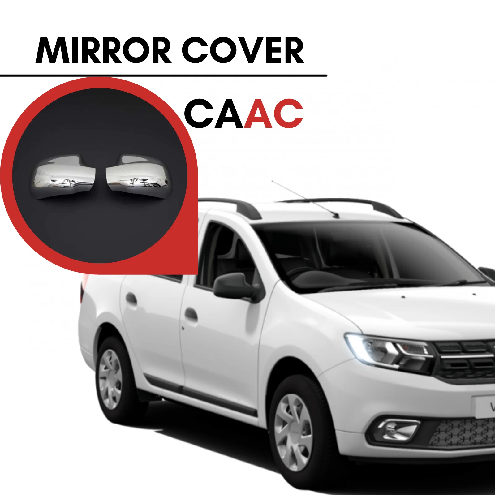 

Для DACIA LOGAN MCV 2013-2021 2 шт. хромированная боковая крышка зеркала автомобиль из нержавеющей стали новый сезон самоклеящаяся модифицированная мо...