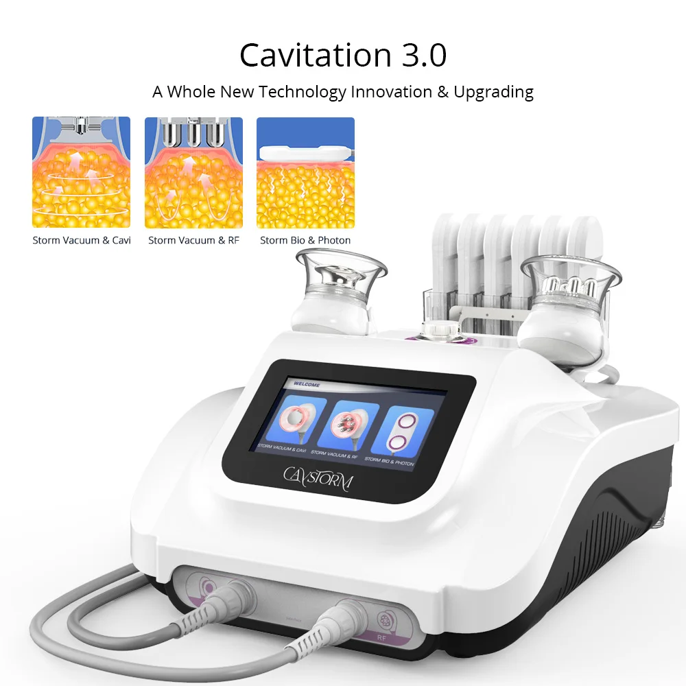 

CaVstorm 40K Ultrasonic Cavitation 3.0 Body Shape RF Vacuum Photon Slim Microcurrent Skin Care Machine