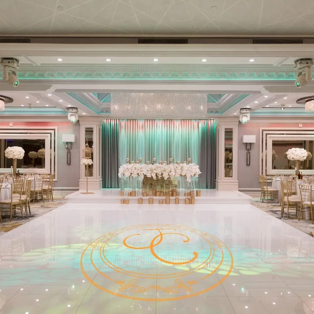 Настраиваемая инициальная современная свадебная дизайнерская напольная