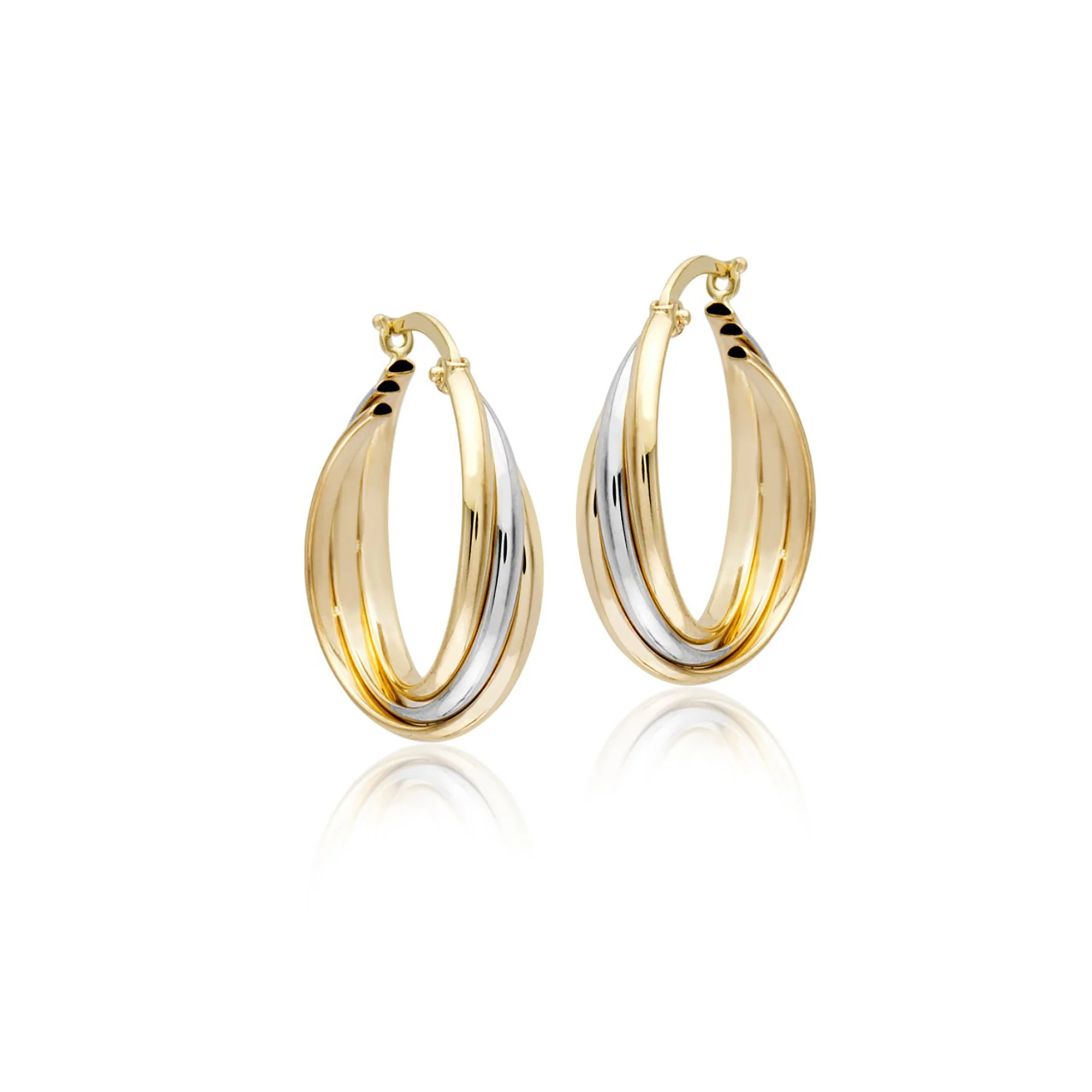 

Three Pieces Circle Earrings for Women - Gift for Her - Birthday Gift - 14k Gold Earrings
