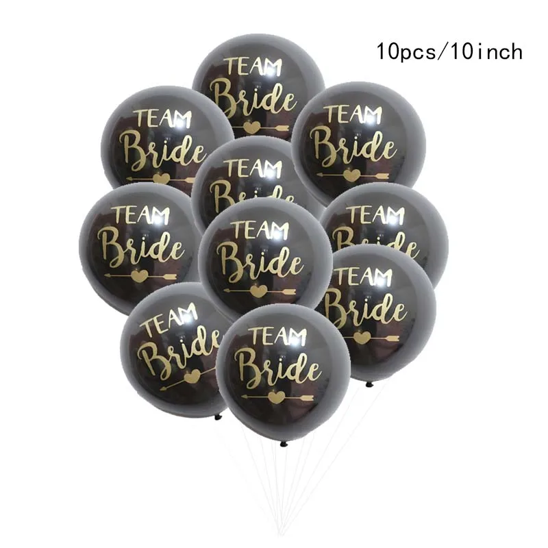 

Twins Party 10Pcs Mr and Mrs Decorations Hen Party Latex Balloons Team Bride Bachelorette Party Supplies Wedding Decor
