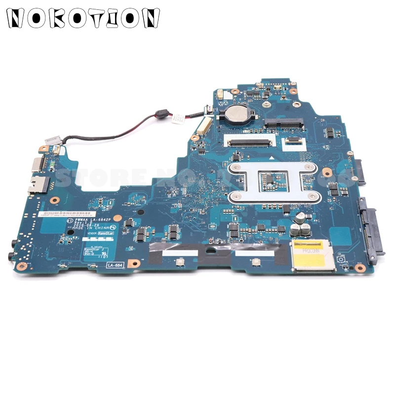 NOKOTION K000111440 основная плата для Toshiba Satellite C660 C660-1F1 материнская плата для ноутбука HM55 DDR3 PWWAA LA-6842P Бесплатный процессор