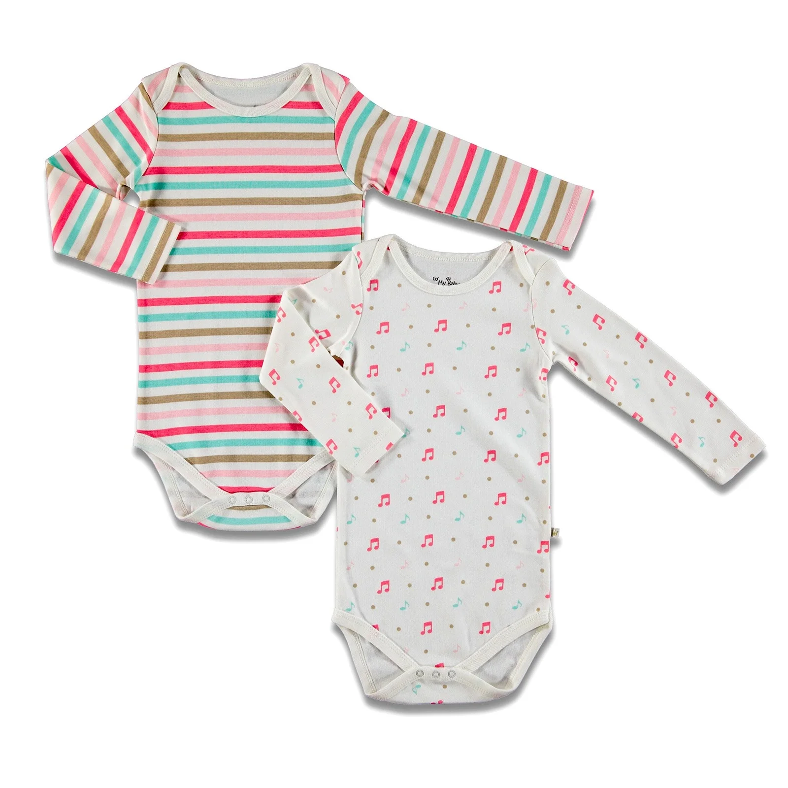 Боди с длинными рукавами ebebek For My Baby Yummy комплект из 2 предметов| |