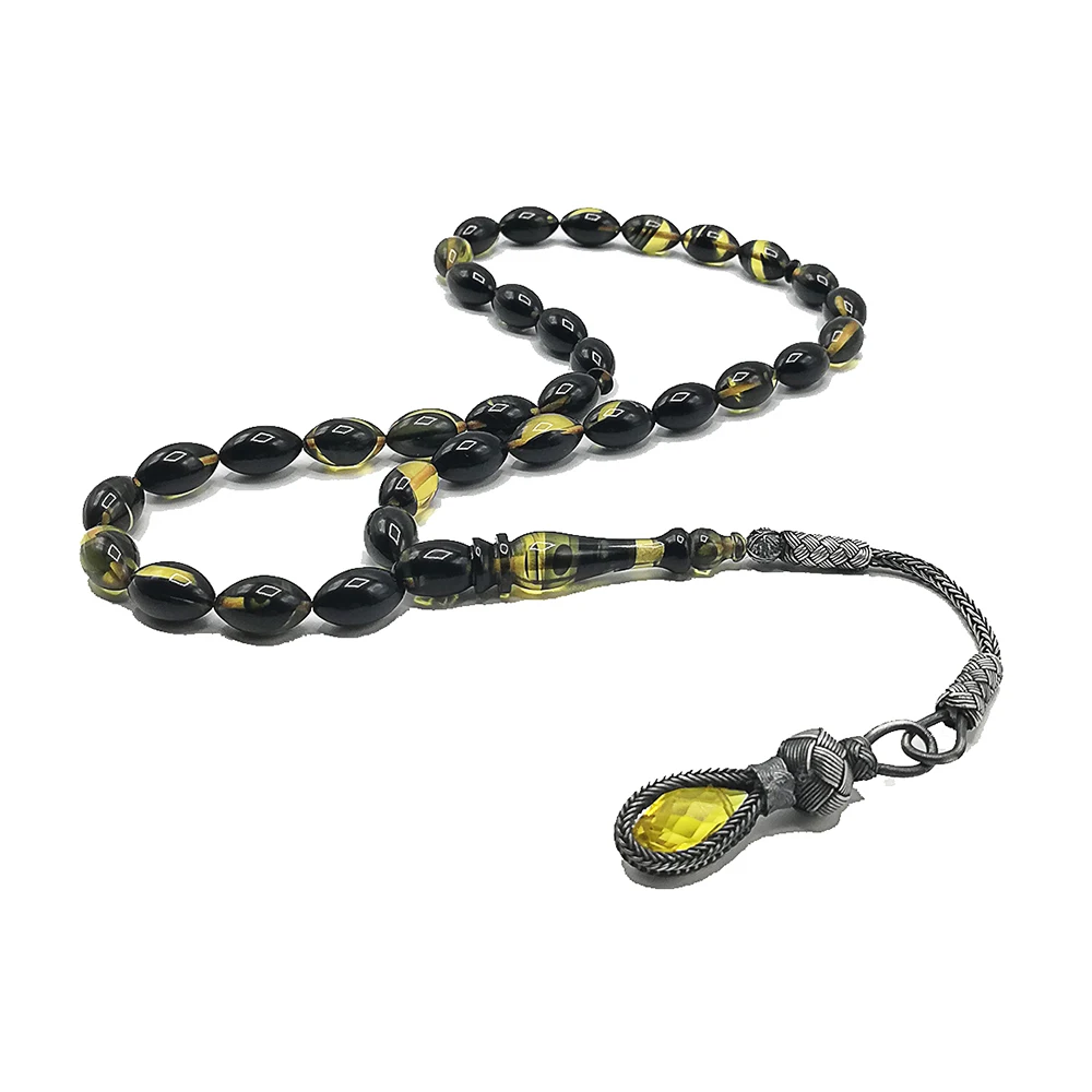 Турецкий молитвенный бисер мусульманские янтарные четки молитвенные бусины