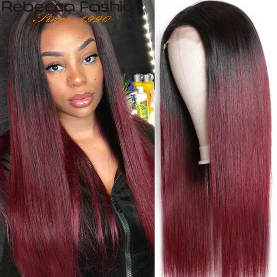 4 шт. парики из натуральных волос с эффектом омбре цвета|Парик на кружеве| |