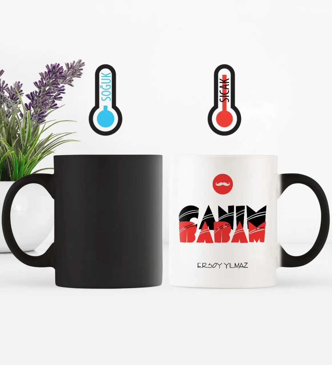 

Father's Day Custom Dear Dad Magic Mug Cup-4