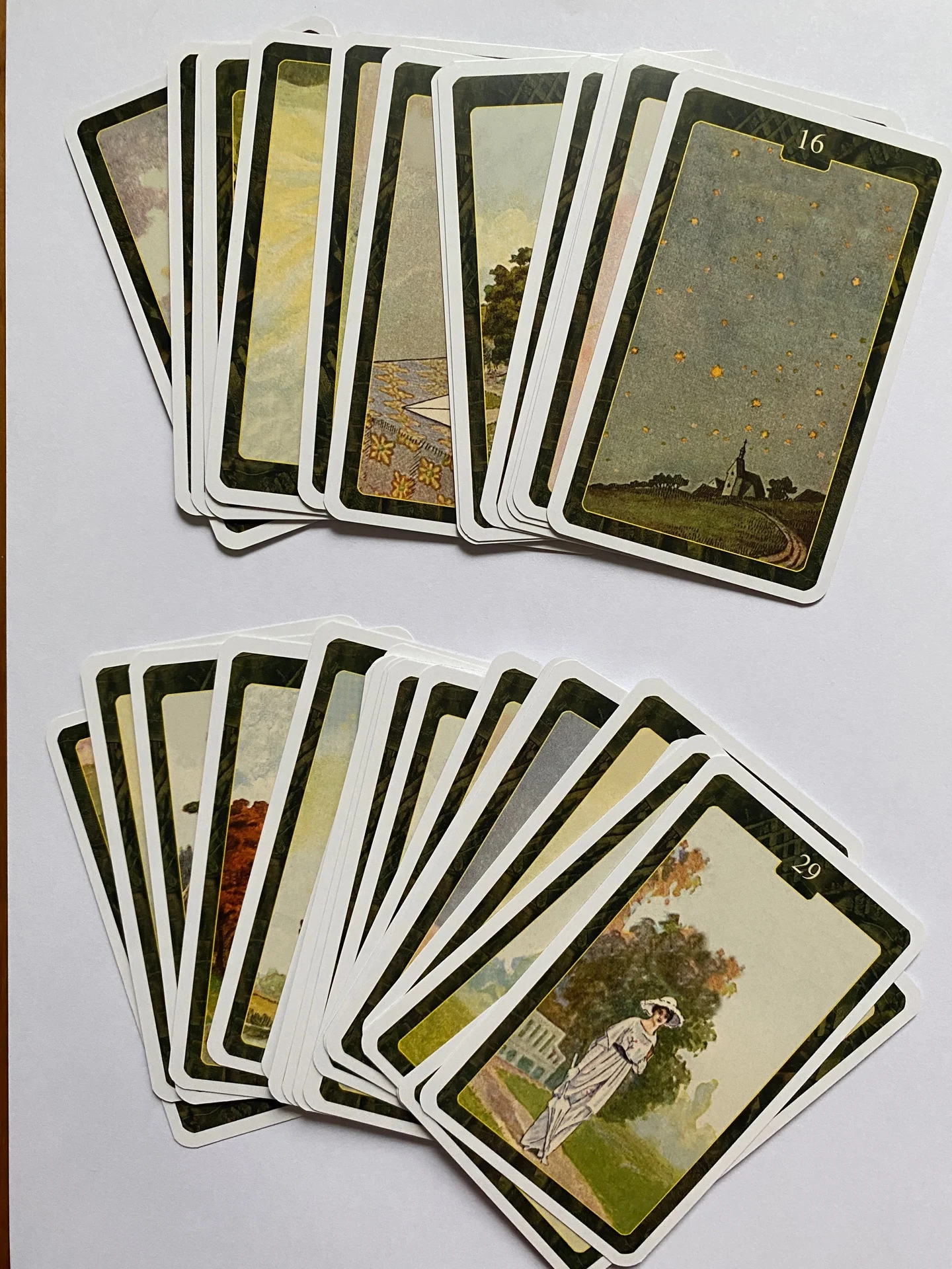 Deck for fortune Lenorman 36 cards with a description in Russian | Игрушки и хобби