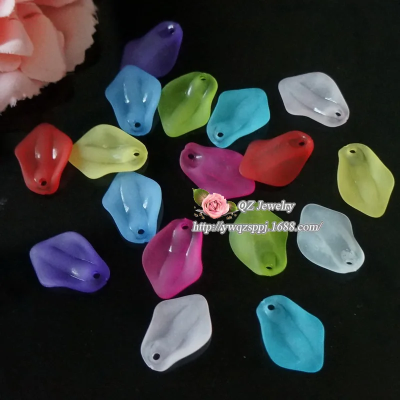 Матовые акриловые бусины в виде цветов сделай сам для изготовления ювелирных