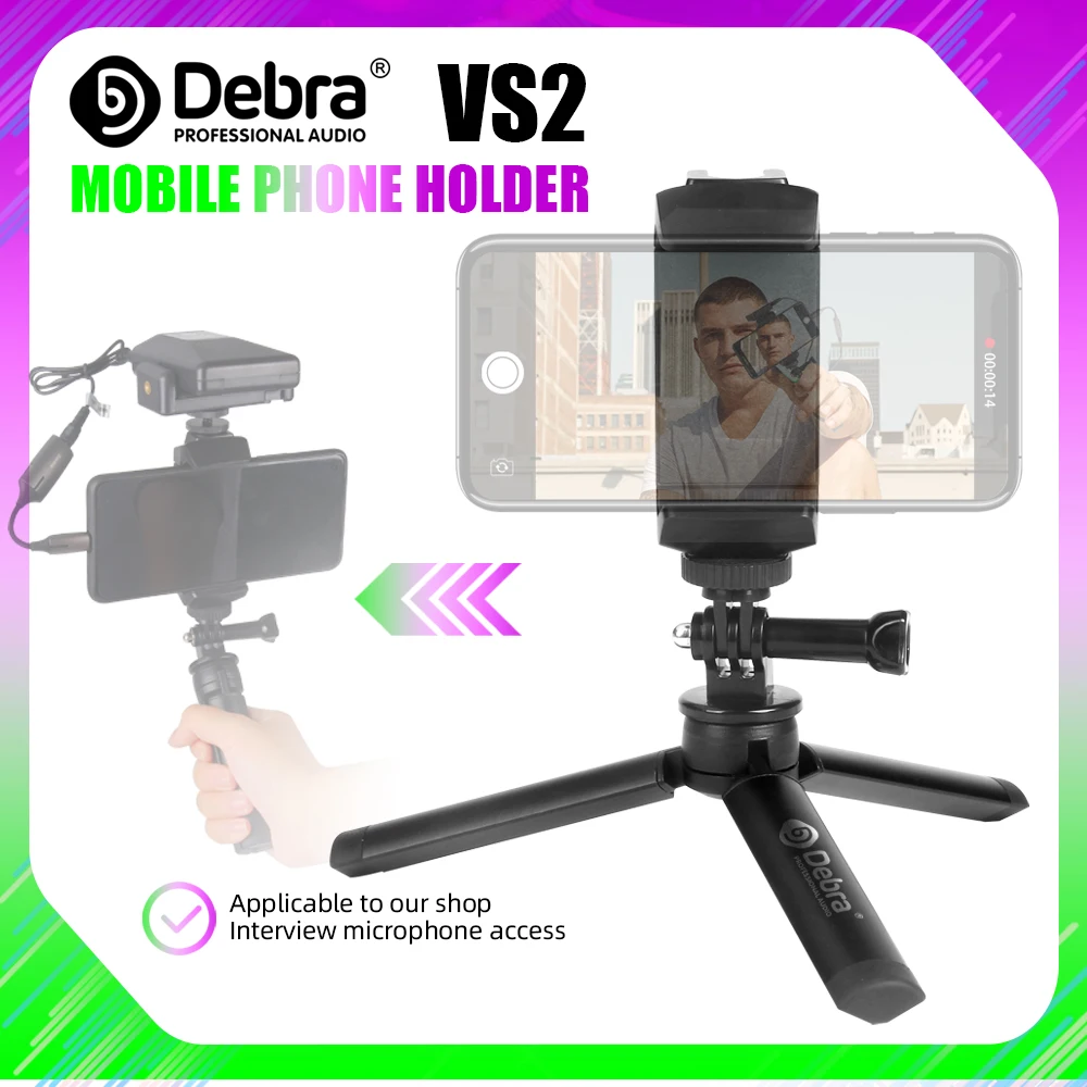 Гибкий мини-штатив для телефонов Ipads аудио приемники и т. д. Портативный Рабочий