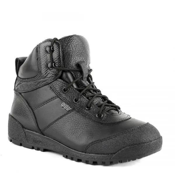 Мужские армейские ботильоны натуральная кожа черный | Обувь