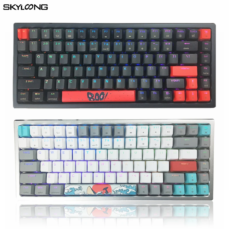 Механическая клавиатура Skyloong Gateron игровые аксессуары с красным и желтым