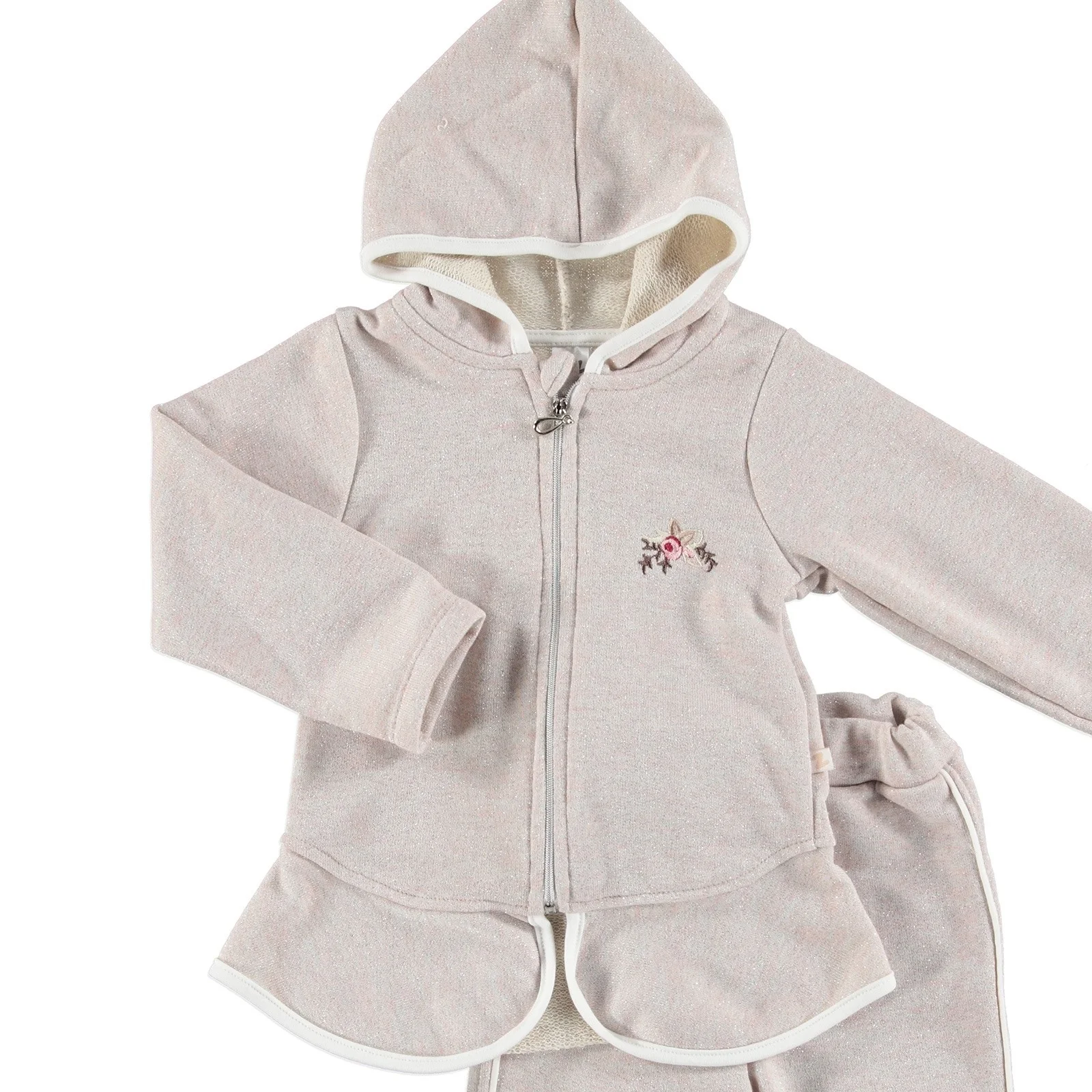 Ebebek BabyZ/Детская толстовка на молнии с капюшоном брюками комплект из 2 предметов |
