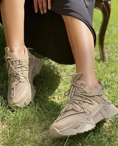 

SENSETEKST Moxe Beige Walking Shoes Women Quality Style Trend