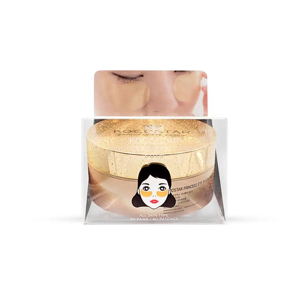 Kocostar Гидрогелевые патчи для глаз( 60 патчей/30 пар) (Золото) 90г/ Princess Eye Patch (Gold) |