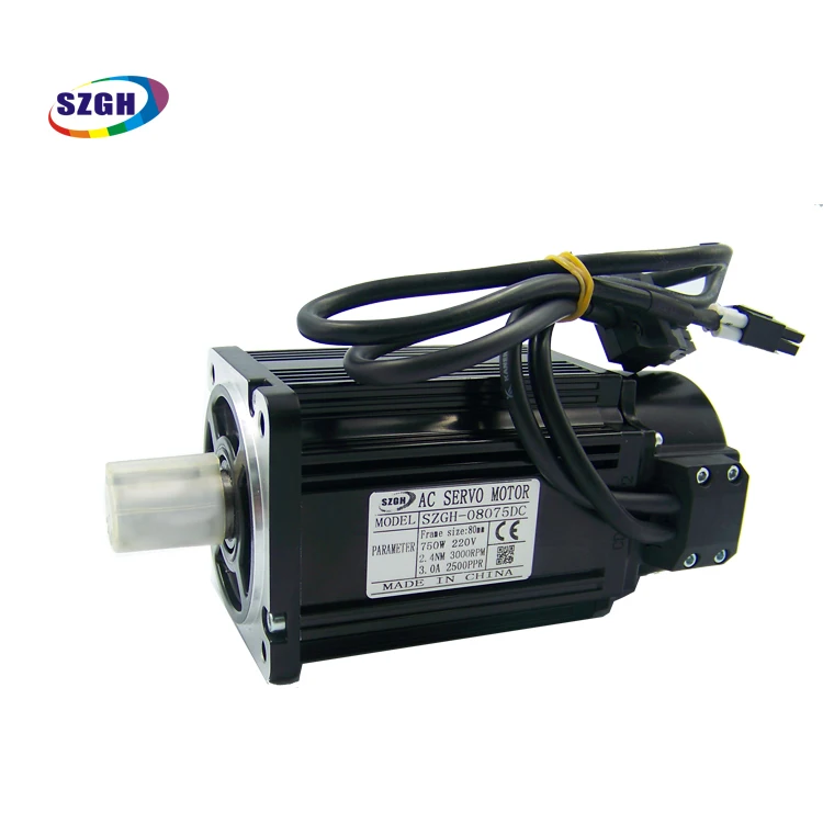 Экономичный 220V 750W 2.39Nm ac Серводвигатель 80st фланец для ЧПУ контроллер двигателя приводной комплект
