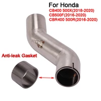anti leak gasket for honda cb400 500x 2018 2020 cb500f 2016 2020 cbr400 500r 2016 2020 slip on exhaust middle link connect pipe