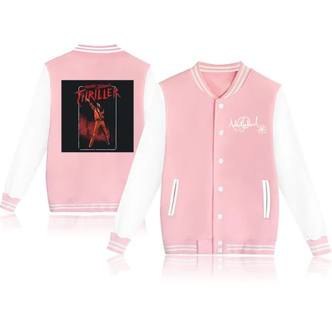 Fashion nostalgic Michael Jackson men's and women's casual Harajuku baseball jacket