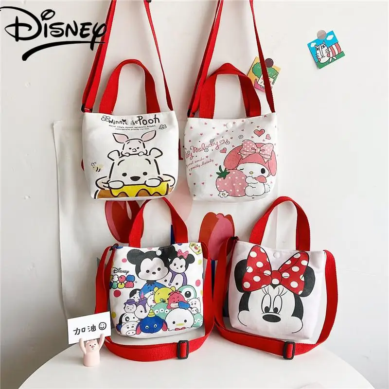 

Детская сумка Disney, Микки, Минни, Винни-Пух, Холщовая Сумка, сумка на плечо, симпатичный мультяшный Детский кошелек для мелочи, сумка-мессендж...