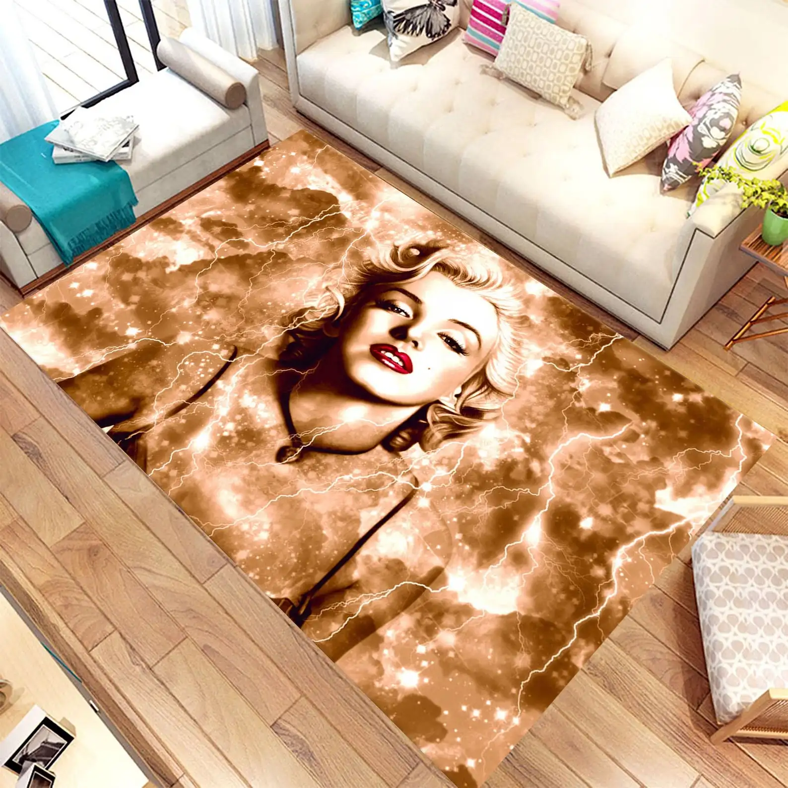 

Marilyn Monroe Carpets, Fan Carpets, Non-Slip Floor Carpet,Trend Rugs,Modern Home Decor, teen and Kids Room Carpets, Home Textile