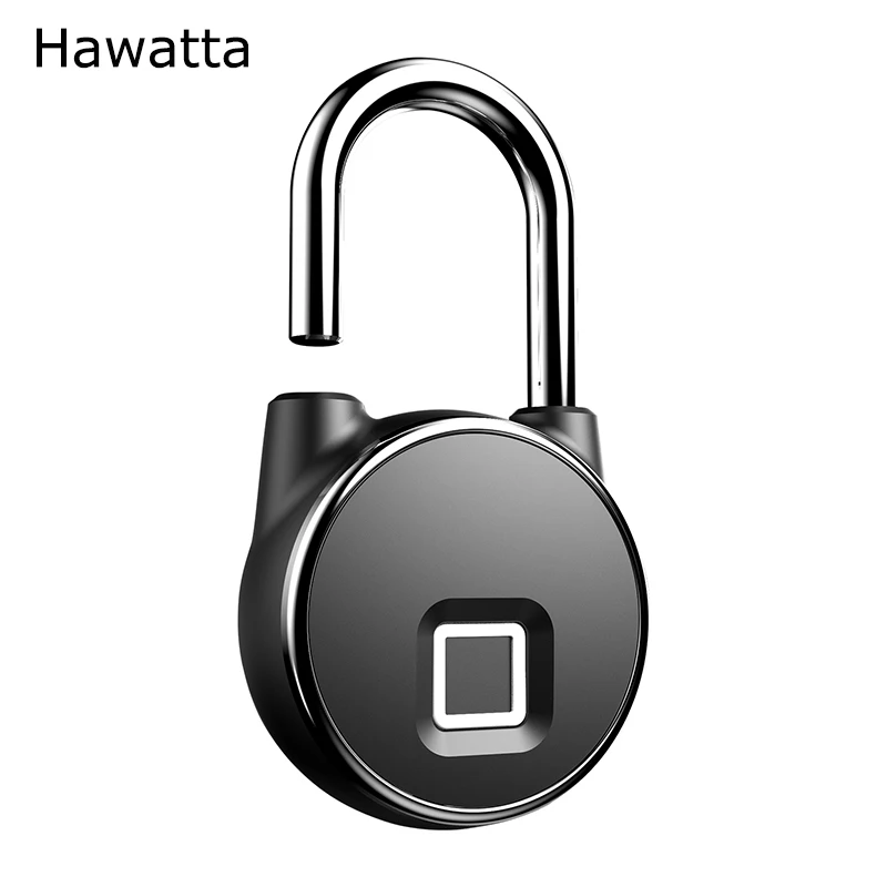 

Hawatta IP65 Waterproof Smart WIFI Tuya Keyless Anti-Theft Security USB Rechargeable Digital Lock Fingerprint Padlock