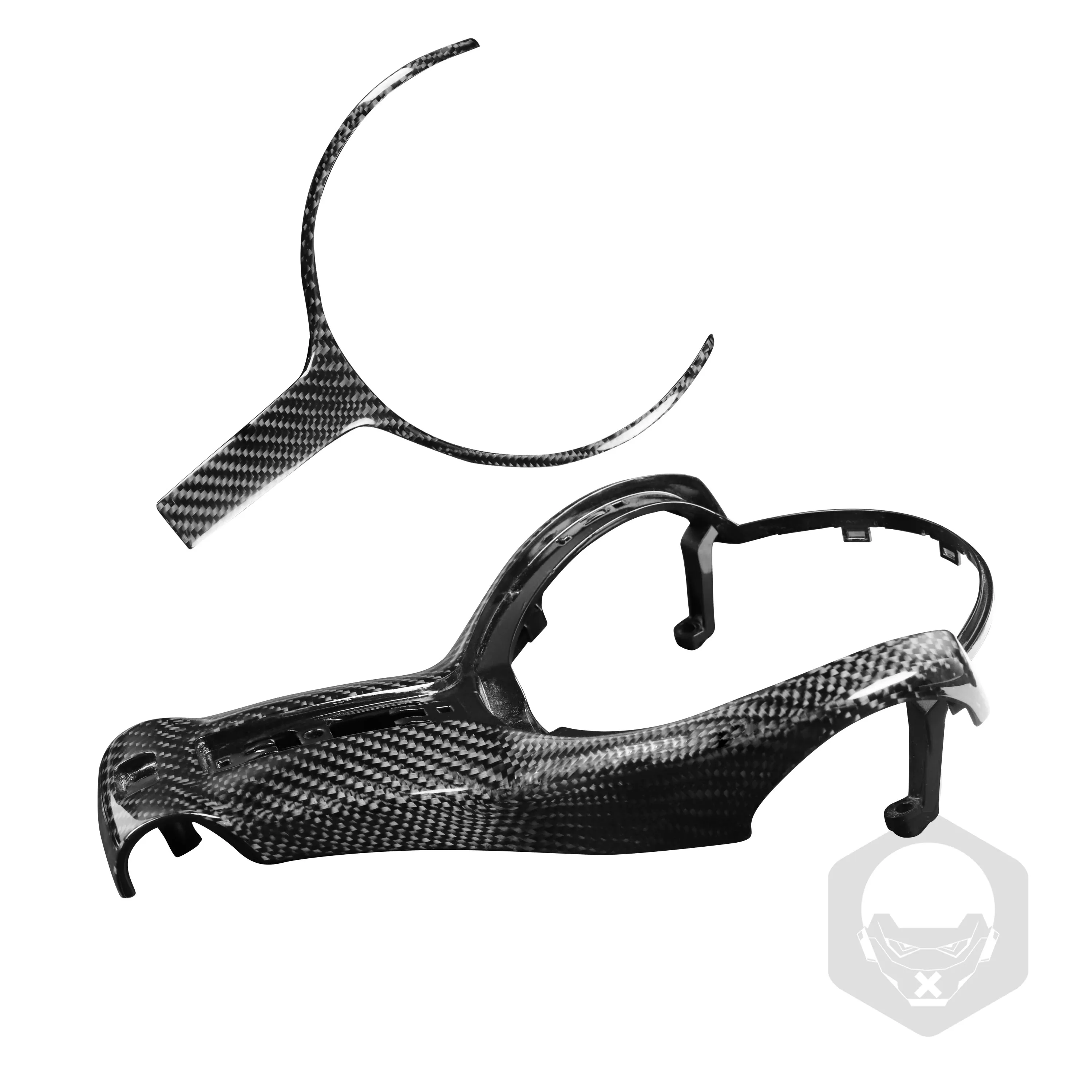 Дешево Сменная накладка на руль из углеродного волокна для BMW F20, F22, F30, F31, F32, F33, F36, F10, F06, F12, F13, F15, F16