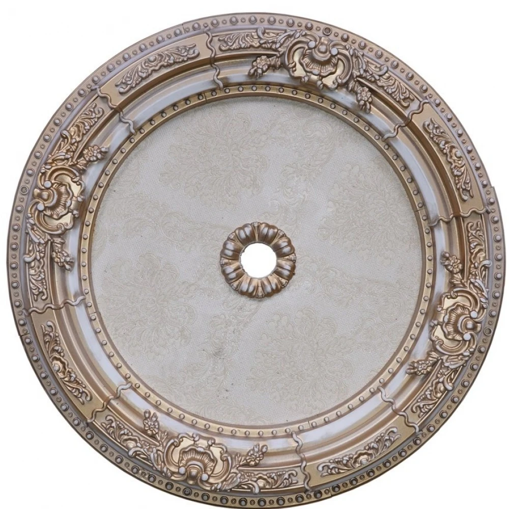 

Decorative Round Designed Vintage Looking Ceiling Medallion for Chandeliers Damask Pattern 60cm 23.62''