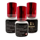 Клей для наращивания ресниц IB Expert 1-2s, Быстросохнущий стойкий клей для наращивания ресниц, оригинальный винно-красный колпачок, 5 мл