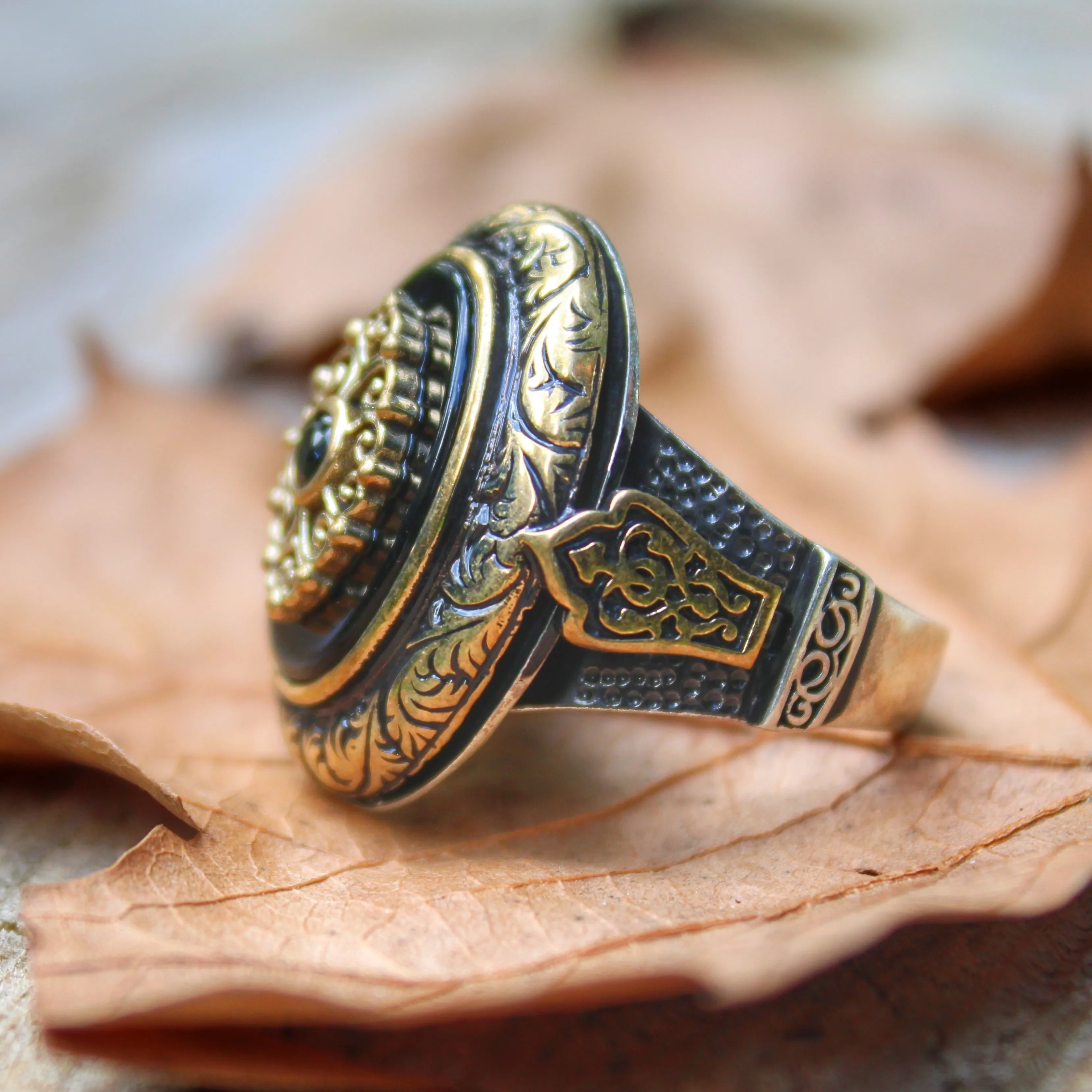 

Real Pure 925 Sterling silver ring real onyx stone hand made made in turkey luxury and trendy model vintage style new model