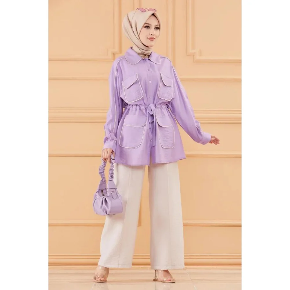 Tunic Pants Combination abayas muslim sets modest clothing turkey dresses for women hijab dress muslim tops islamic clothing aba