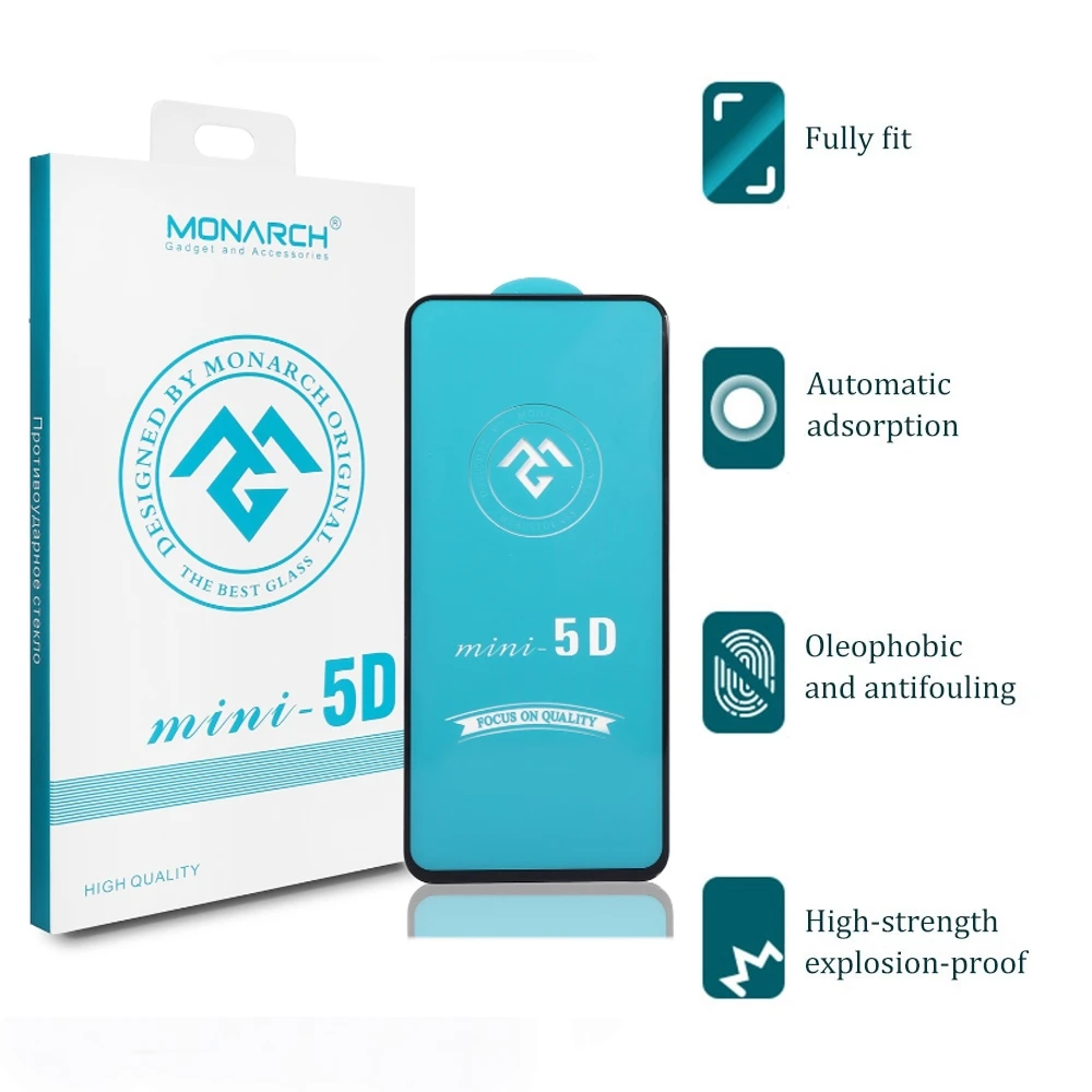 Monarch противоударное защитное стекло полный экран FULL GLUE armor glass PREMIUM для Samsung Galaxy