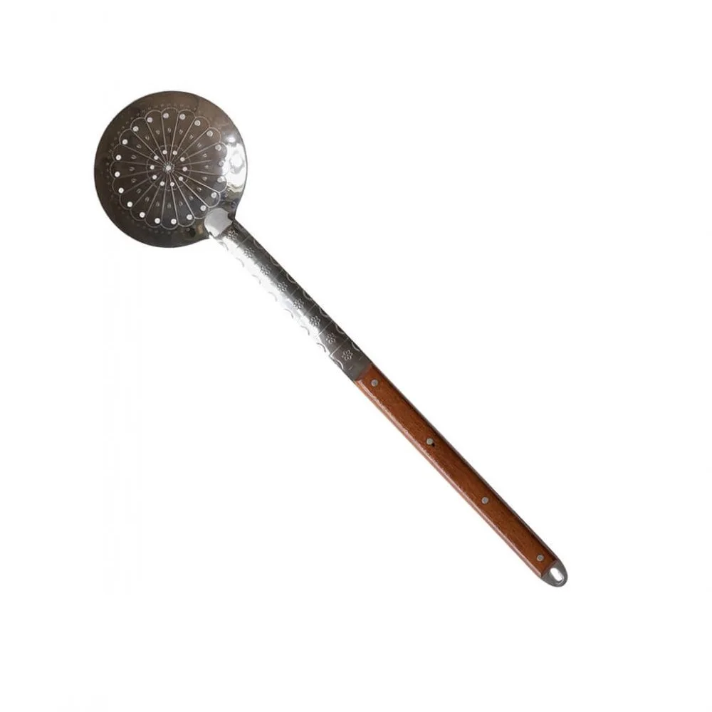 Шумовка Для Казана С Деревянной Ручкой Купить