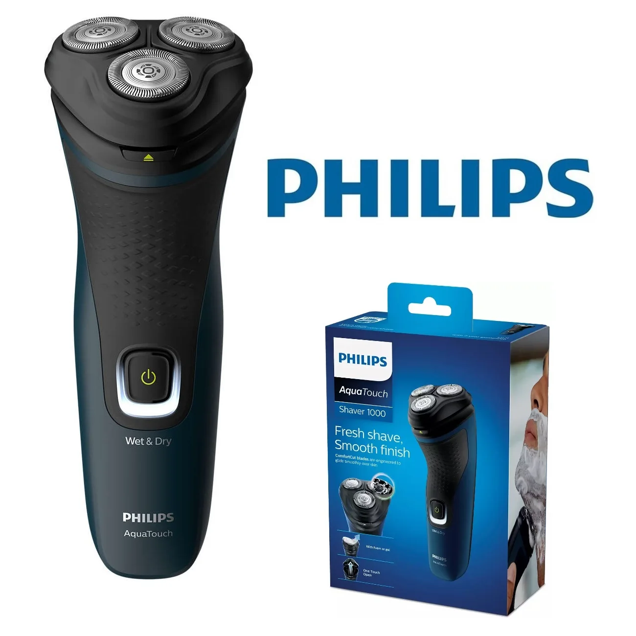 Оригинальная Мужская перезаряжаемая Бритва PHILIPS S1121 для влажного и сухого бритья