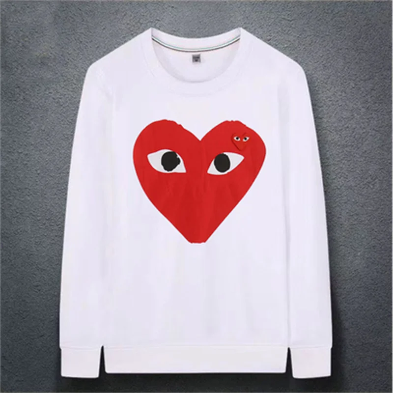 

2021 Japen Hoodie Heart Shape Cute Hoodies Couples 10 Styles Clothes White Kawaii Sweatshirts For Man Lover Women's Sweatshirt