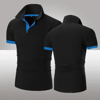 2022 summer mens new solid color polo shirts high quality short sleeves fashion loose fashion tops