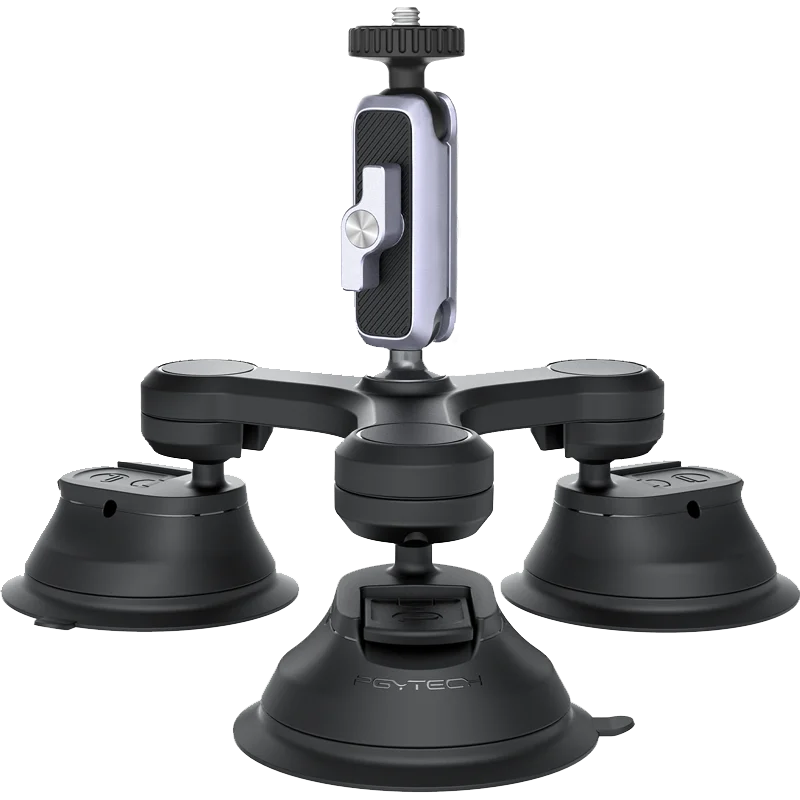 Тройное крепление PGYTECH для камеры на присоске автомобильный держатель окно Gopro Hero