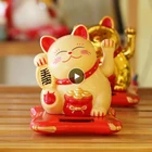 Китайский счастливый кот на солнечных батареях, золотой машущий Кот, лапа вверх, богатство, процветание, добро пожаловать, удача, машущий Кот, подарок на день рождения