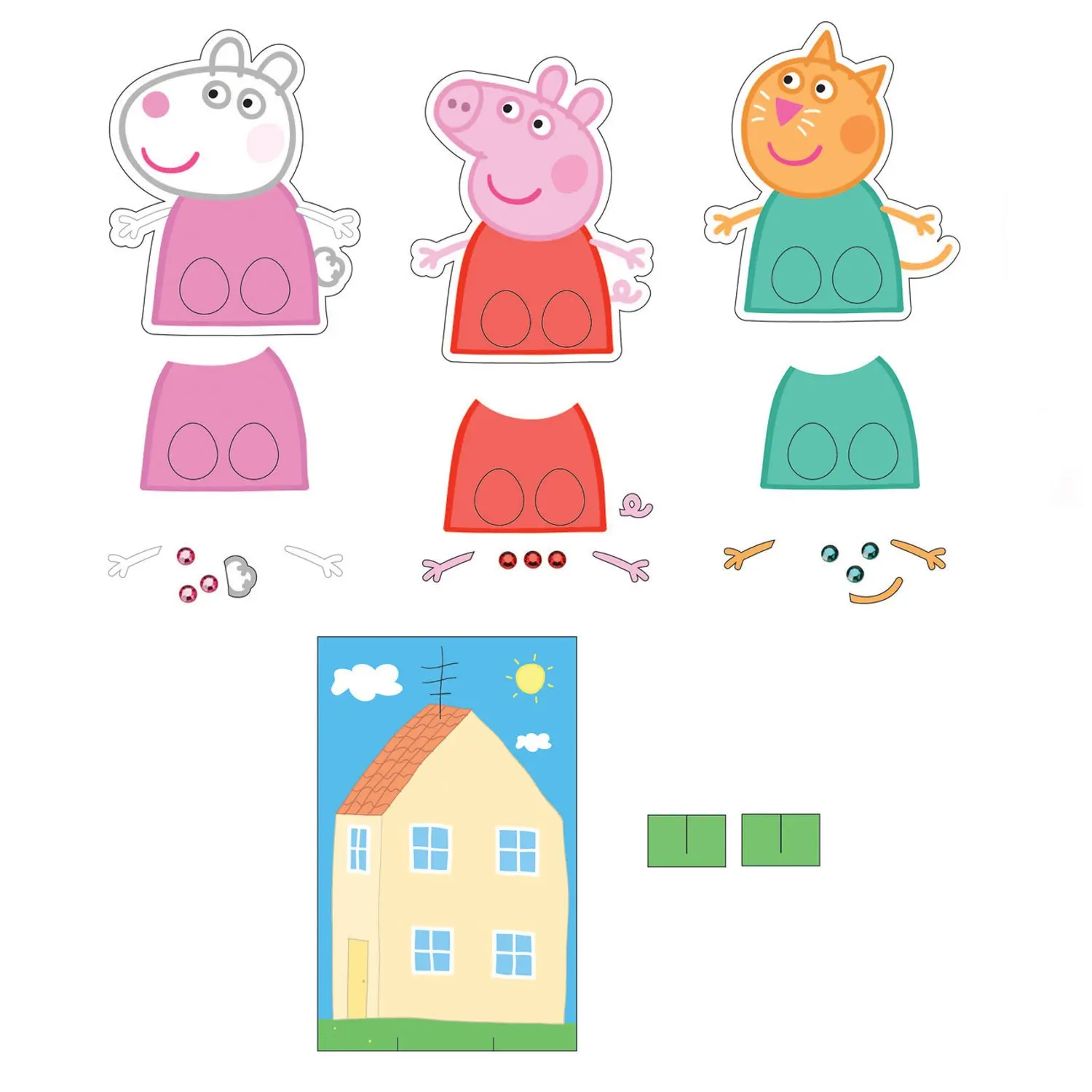 Аппликация Свинка Пеппа пальчиковый театр Кенди | Канцтовары для офиса и дома