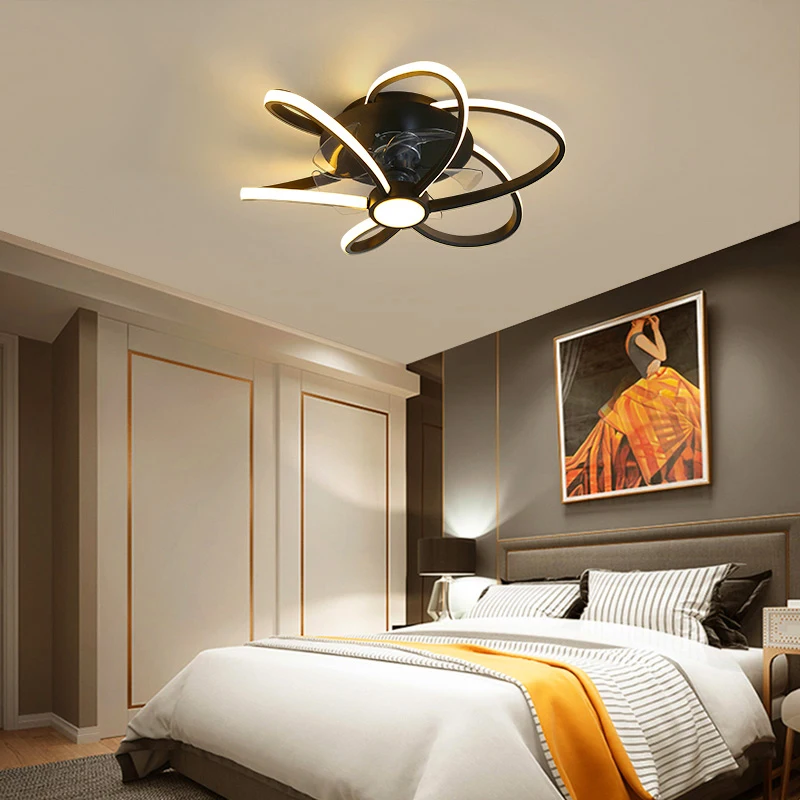 

Nordic indoor led lamp with ceiling fan without blades bedroom ceiling fan with remote control ceiling fans with light fixture