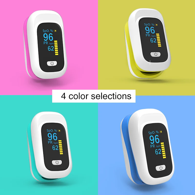 

USB Rechargeable Finger Pulse Oximeter SPO2 Blood OxygenSaturationMeter HeartRatePR Monitor Digital OLEDPulsoximeter