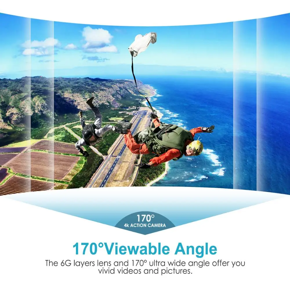 Neewer G1 Ultra HD 4K Комплект экшн камеры включает в себя 16 МП 98 футов подводную
