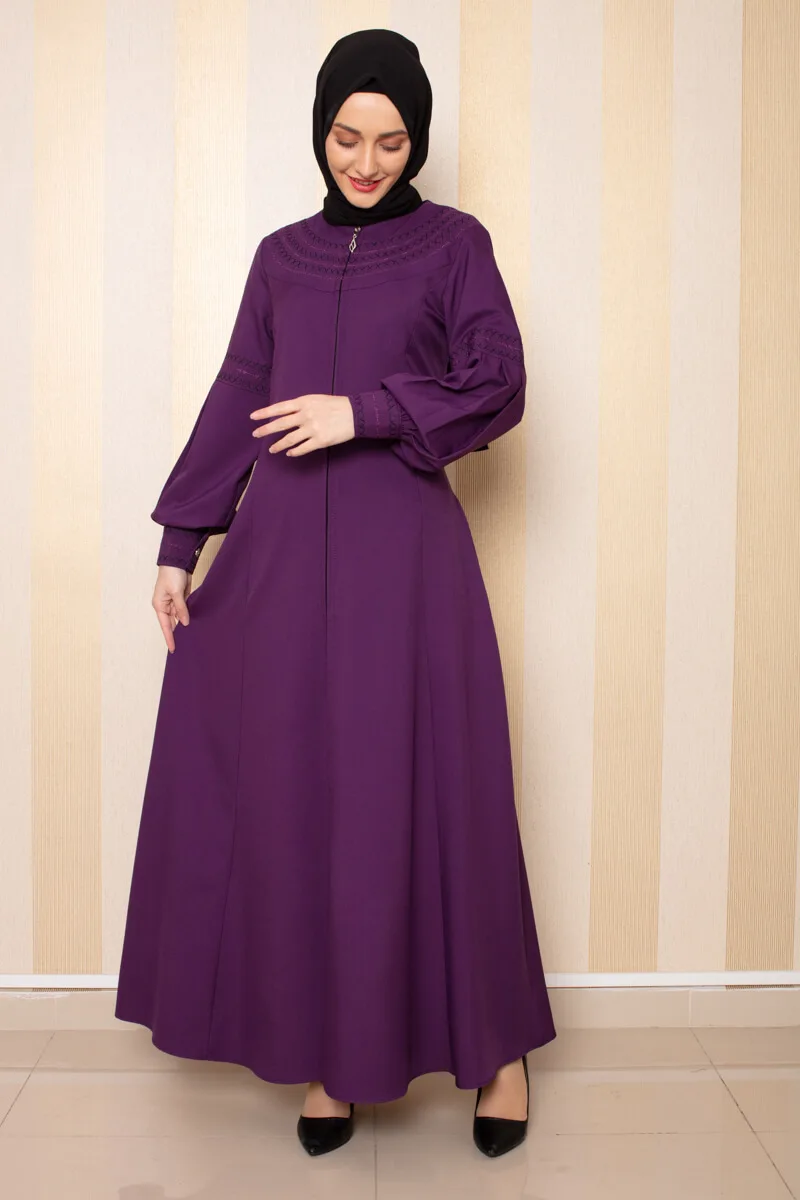 Balon Kabartmalı Kol Ferace Turkey Muslim Fashion Islam Clothing Dubai Istanbul Hijab Ramadan Istanbulstyles 2022