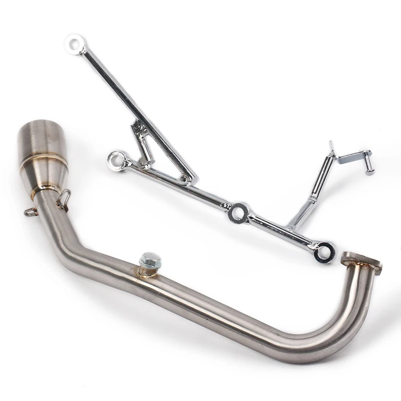 Escape Motorcycle Exhaust Front Link Pipe Head Connect Tube Stainless Steel Exhaust System  For SYM GR125 GR150