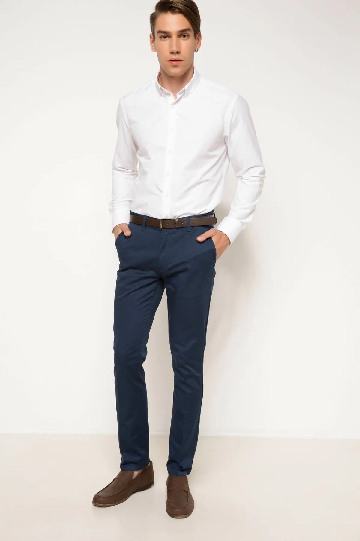 Дефакто новый бренд формальный костюм брюки повседневные Прямые свободные для