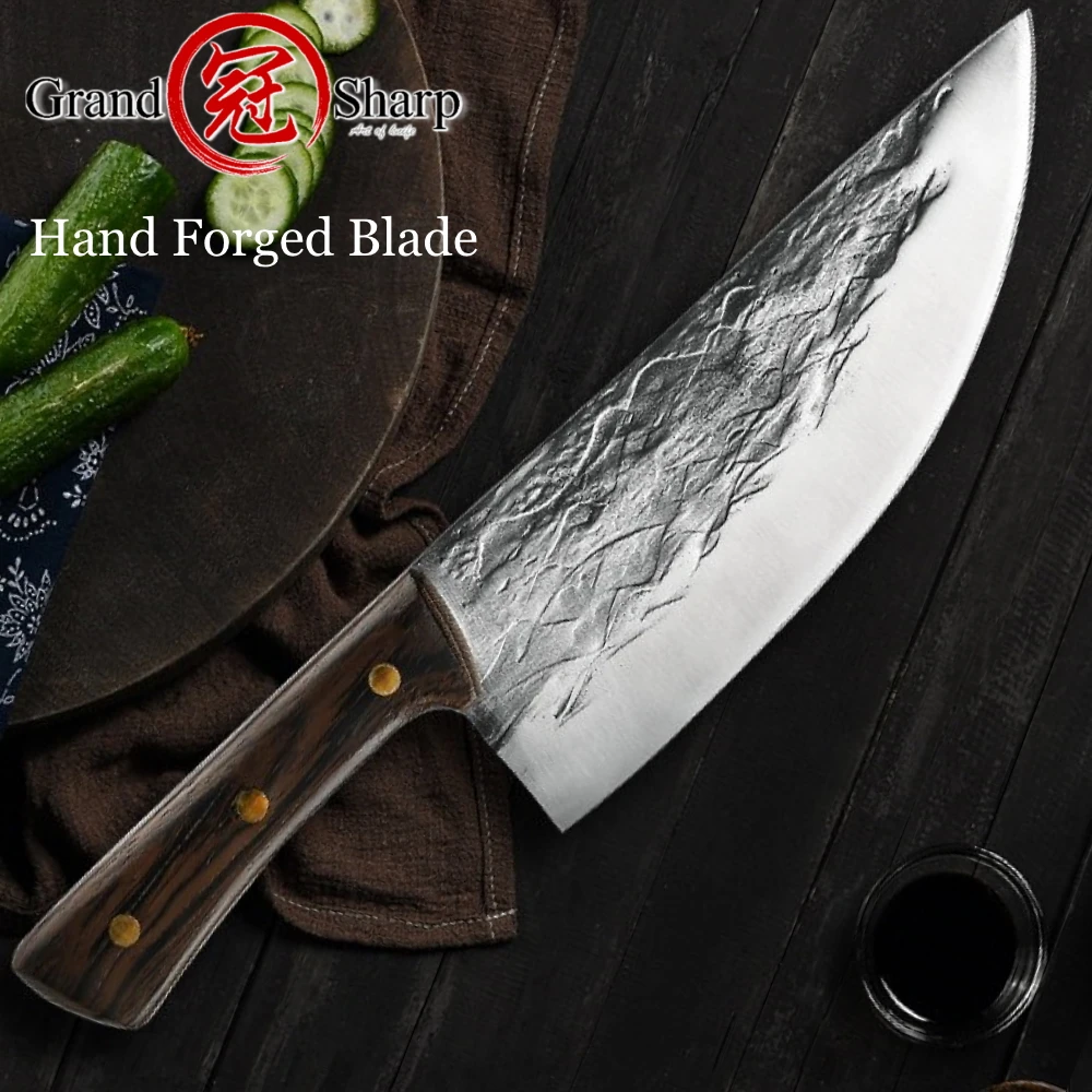 Meat Vegetable Cleaver High Carbon Steel Chinese Chef Knife Sharp Kitchen Butcher BBQ Camping Cooking Tools Dropshipping Service |