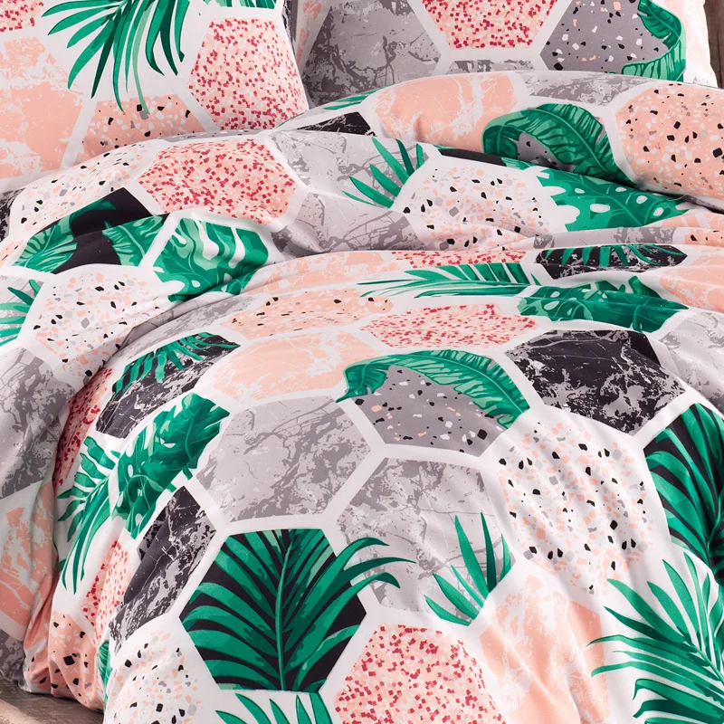Роскошное постельное белье Lady Moda Hawai хлопковый комплект постельного белья Ranforce