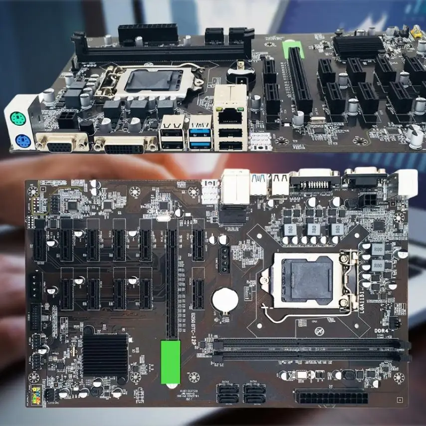 B250 горный эксперт 12 PCIE оборудование для майнинга BTC ETH материнская плата Asus LGA1151